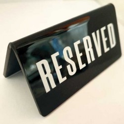 Reservations on tables of restaurants and cafes (5x10) cm