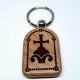 Wooden Key Pendant Lord Jesus Christ (4.7x3.5)cm