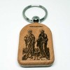 Privezak za ključeve od drveta Sveti Vrači Kozma i Damjan (4.7x3.5)cm