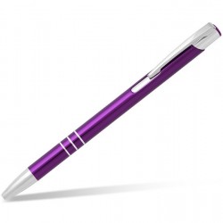 Metal Ball Pens - OGGI SLIM Engraved (0.8x13.8)cm - Purple