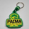 Key Pendant made of EVA foam with printed PVC film - green white green
