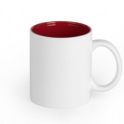 VIVID Stoneware Mug 325ml Engraved - Red