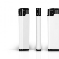 FRESH Electronic Plastic Lighter with Print (8x2.5x1)cm - Black