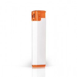 FRESH Electronic Plastic Lighter with Print (8x2.5x1)cm - Orange