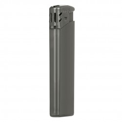 ISCRA Electronic Plastic Lighter with Print (8x2.5x1.2)cm - DARK GREY