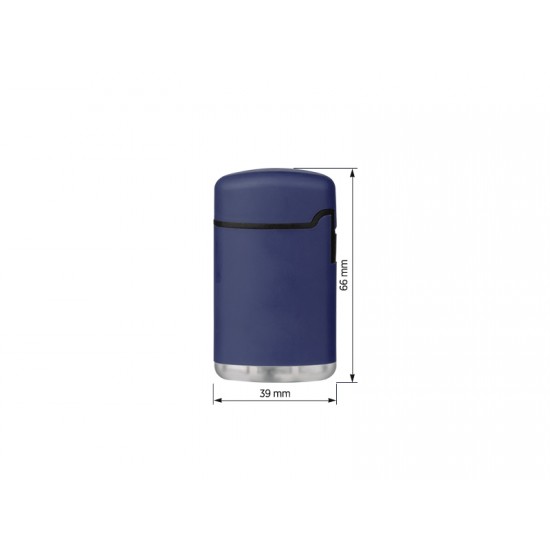 NOBI SOFT elektronski gumirani upaljač sa štampom (6.6x3.9x1.9)cm - Plavi      