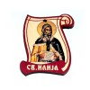 Wooden Blessing of St. Prophet Ilija with Prayer for Drivers (6.2x4.9)cm - in the package