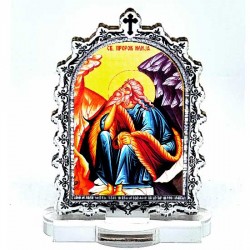 Ikona Sveti Prorok Ilija sa postoljem od pleksiglasa (6.2x3.9)cm - u pakovanju