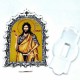 Ikona Sveti Jovan Krstitelj sa postoljem od pleksiglasa (9.5x6.1)cm
