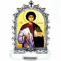 Ikona Sveti Stefan sa postoljem od plekisglasa (9.5x6.1)cm
