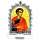  Plexiglass Icon St. Apostel Thomas with Pedestal (6.2x3.9)cm