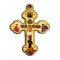 Color wooden cross (3.5x2.5)cm - in the box