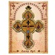 Wooden Color Cross for Car with Prayer for Drivers (8.6x6.3)cm