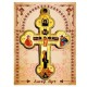 Wooden Cross for Car in Color (8.5x6)cm