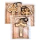 Wooden Engraved Cross Monastery Ostrog (5x3.3)cm
