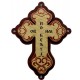 Wooden Cross Color Three Layer for Car (9.4x5.8)cm