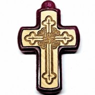 Wooden cross with polystyrene frame (3.6x2.3)cm