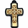 Drveni krst sa okvirom od polistirena (3.6x2.3)cm - u kutiji