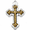 Wooden cross with polystyrene frame (3.6x2.3)cm