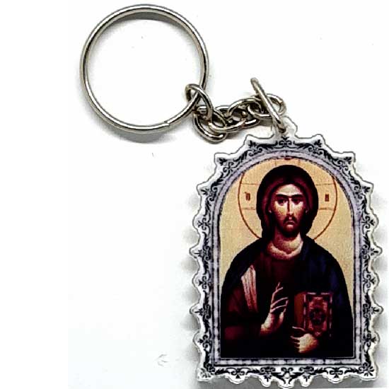 Privezak za ključeve od Pleksiglasa Gospod Isus Hristos (4.7x3.5)cm