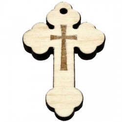 Wooden Engraved Cross (3.6x2.5)cm