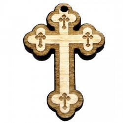 Wooden Engraved Cross (3.6x2.5)cm