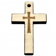 Wooden Engraved Cross (3.6x2.4)cm