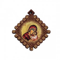 Medaljon Bogorodica (3.6x3.3)cm