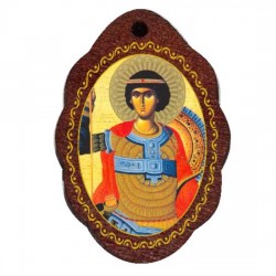 Medaljon Sveti Đurđic (2.9x2)cm