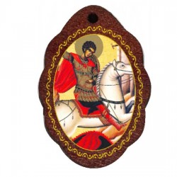 Medaljon Sveti Georgije - Đorđe (2.9x2)cm - u kutiji
