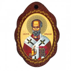 Medaljon Sveti Nikola (2.9x2)cm - u kutiji