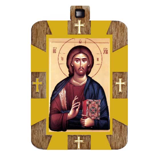 Medaljon Gospod Isus Hristos (2.9x2)cm - u kutiji
