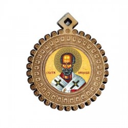 Medaljon Sveti Nikola (3.5x3)cm