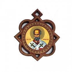 Medaljon Sveti Nikola (3.3x2.9)cm