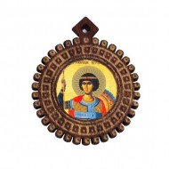 Medaljon Sveti Đurđic (3.5x3)cm