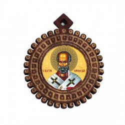 Medaljon Sveti Nikola (3.5x3)cm - u kutiji