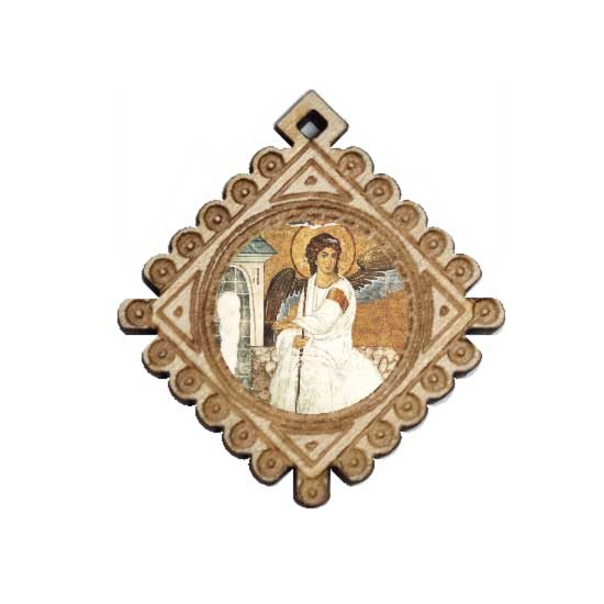 Medaljon Beli Anđeo (3.6x3.3)cm - u kutiji