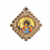 Medaljon Sveti Đurđic (3.6x3.3)cm