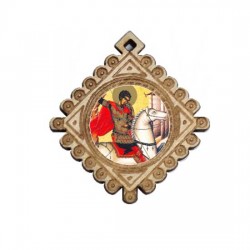 Medaljon Sveti Georgije - Đorđe (3.6x3.3)cm - u kutiji