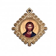 Medaljon Isus Hristos (3.6x3.3)cm