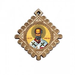 Medaljon Sveti Nikola (3.6x3.3)cm