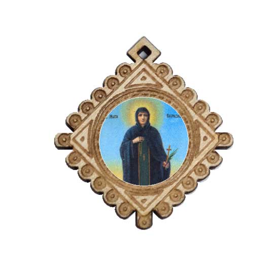 Medaljon Sveta Petka - Paraskeva (3.6x3.3)cm - u kutiji