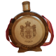 Drvena čutura sa staklenom flašom i gravurom Srbija 0.75l (27x21)cm